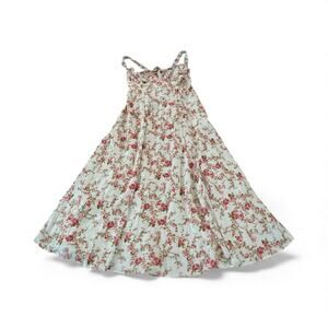 Commense Rosebud Floral Midi Sundress | XL White & Pink